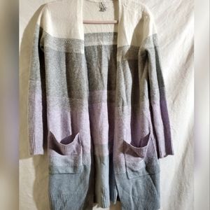 Striped cardigan with pockets